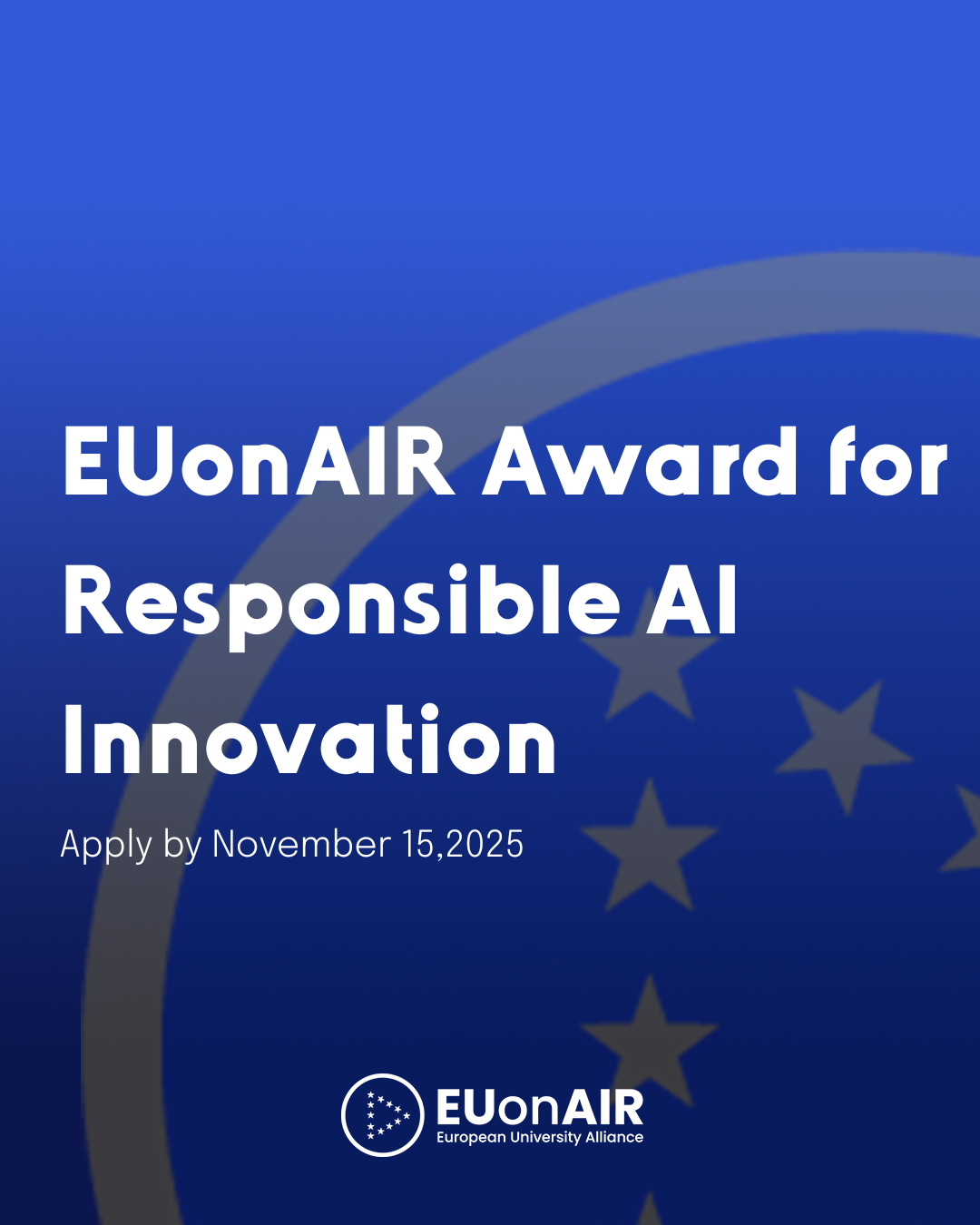 Announcement of the winner of the 2025 EUonAIR Innovation Award on Responsible AI